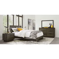 Beckwood 5 Pc Gray Queen Bedroom Set With Mirror, 3 Pc Queen Sleigh Bed  With Storage, Dresser - Rooms To Go