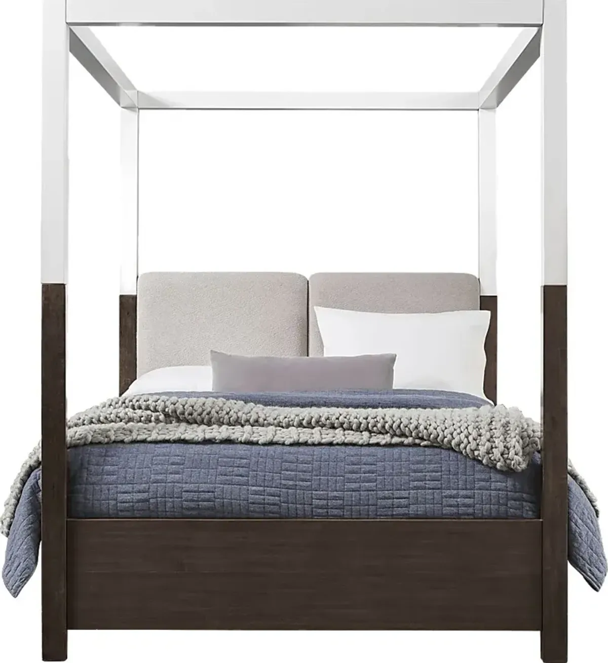 Prospect Heights Dark Brown 5 Pc Queen Canopy Bedroom