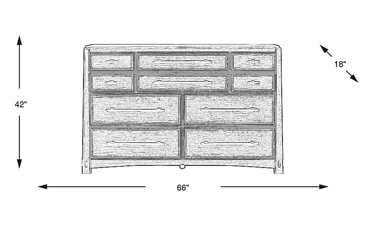 Keaton Taupe Dresser