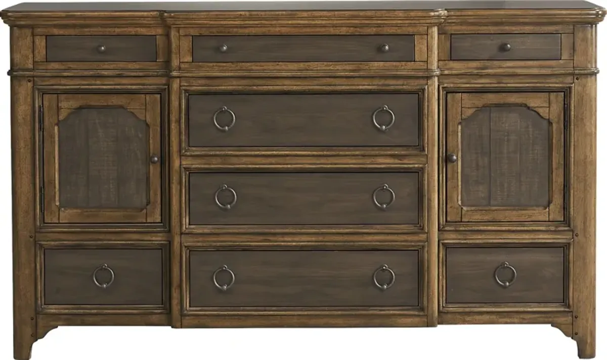 Chandler Hills Brown Dresser