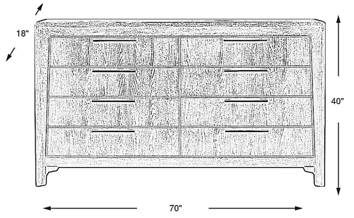 Fairfax Gray Dresser