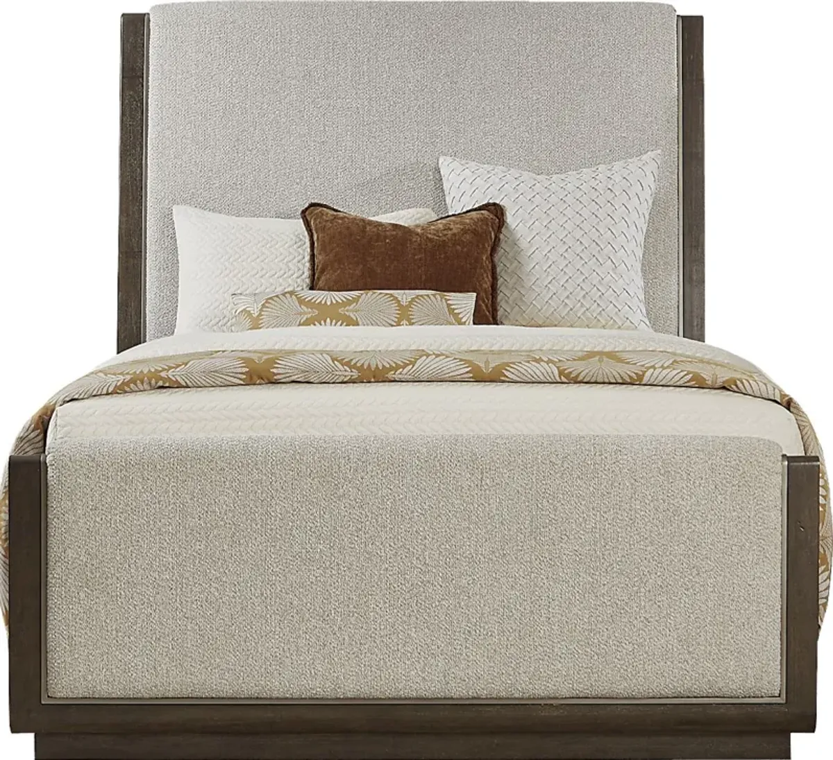 Fairfax Gray 5 Pc Queen Upholstered Bedroom