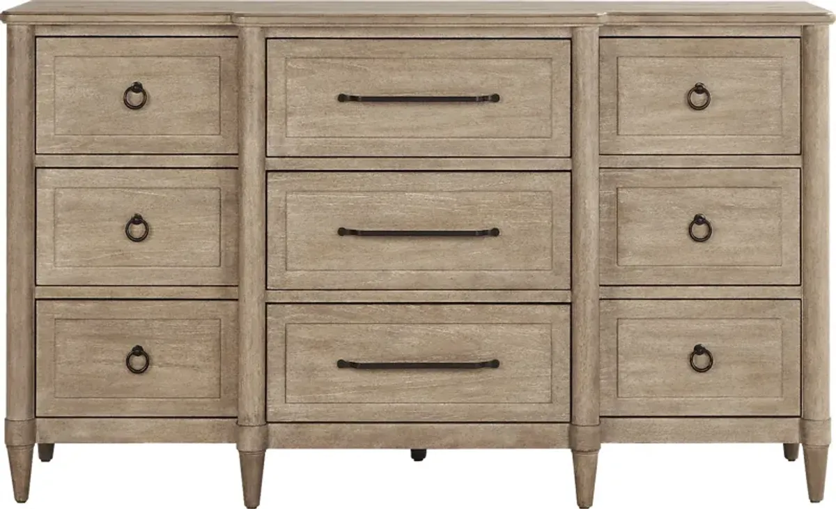 Oakwood Terrace Tan Dresser