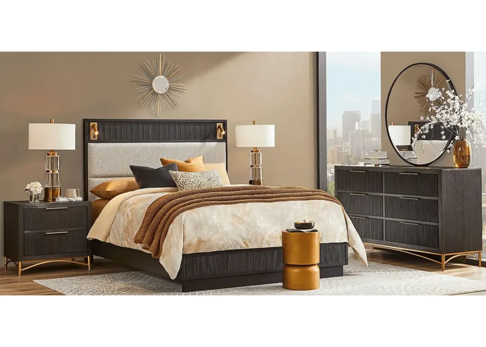 Addison Street 5 Pc Black Queen Bedroom