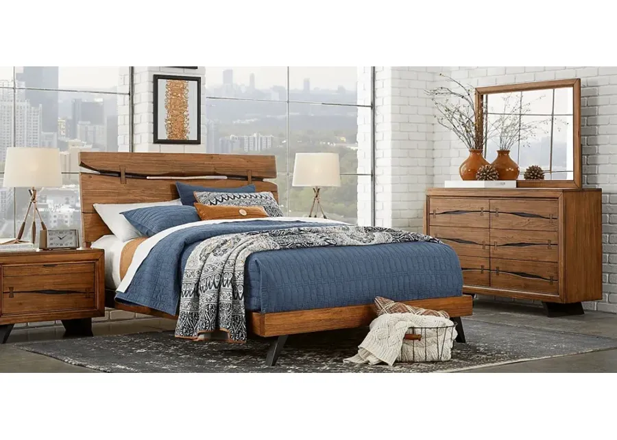 Dana Point Brown 5 Pc Queen Panel Bedroom