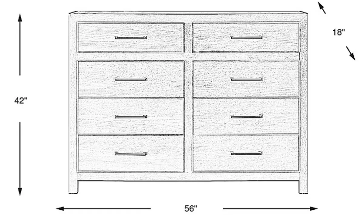 Woodley Dark Brown Dresser