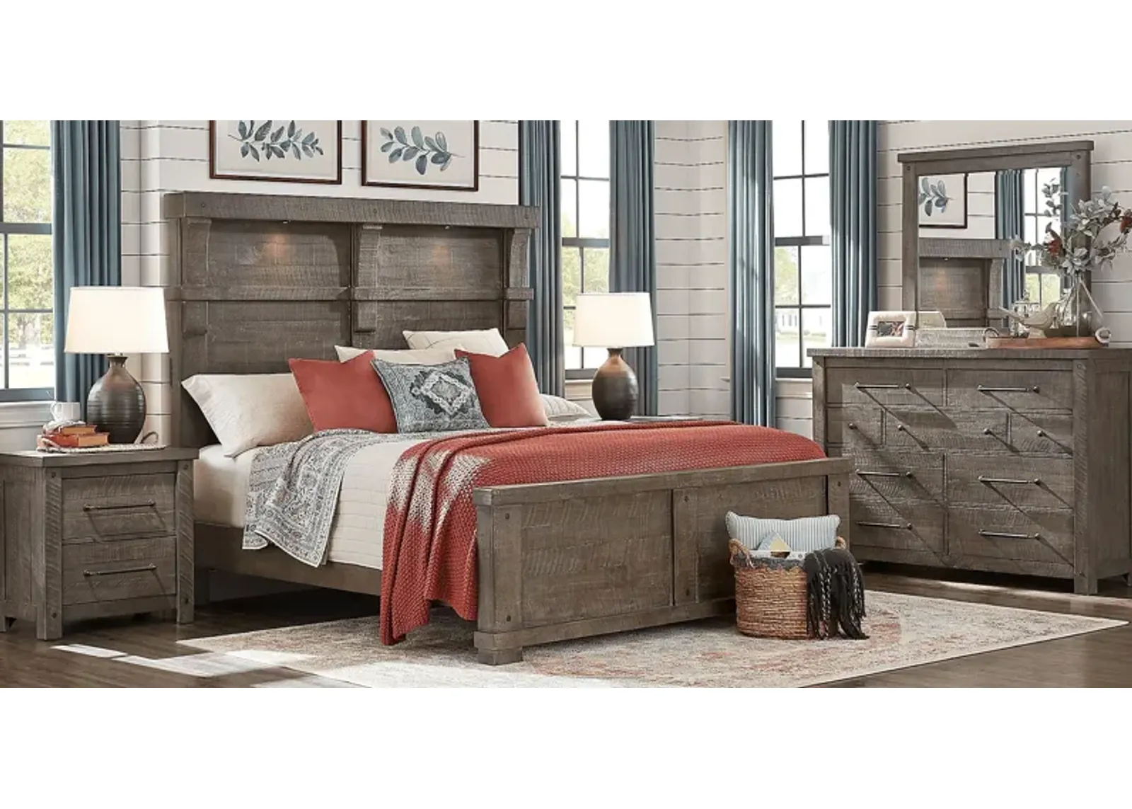 Bretten Crossing Gray 5 Pc Queen Bedroom