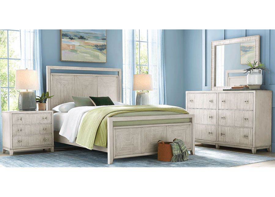 Banbury Landing Oyster 5 Pc Queen Panel Bedroom