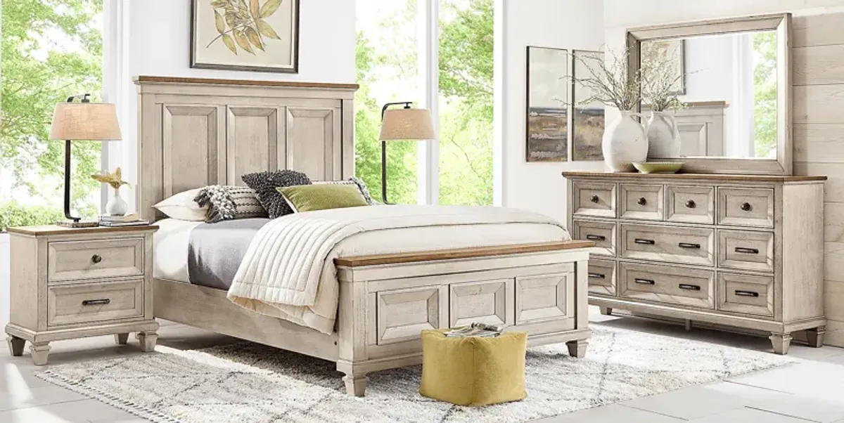 Bridgewood Cream 5 Pc Queen Panel Bedroom