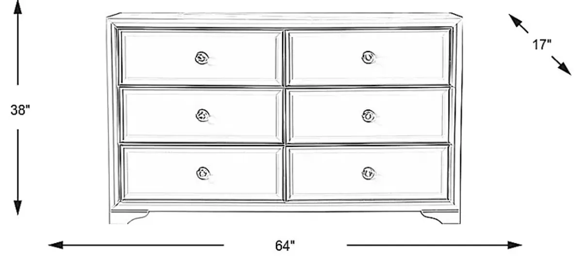 Belcourt Brown Cherry Dresser