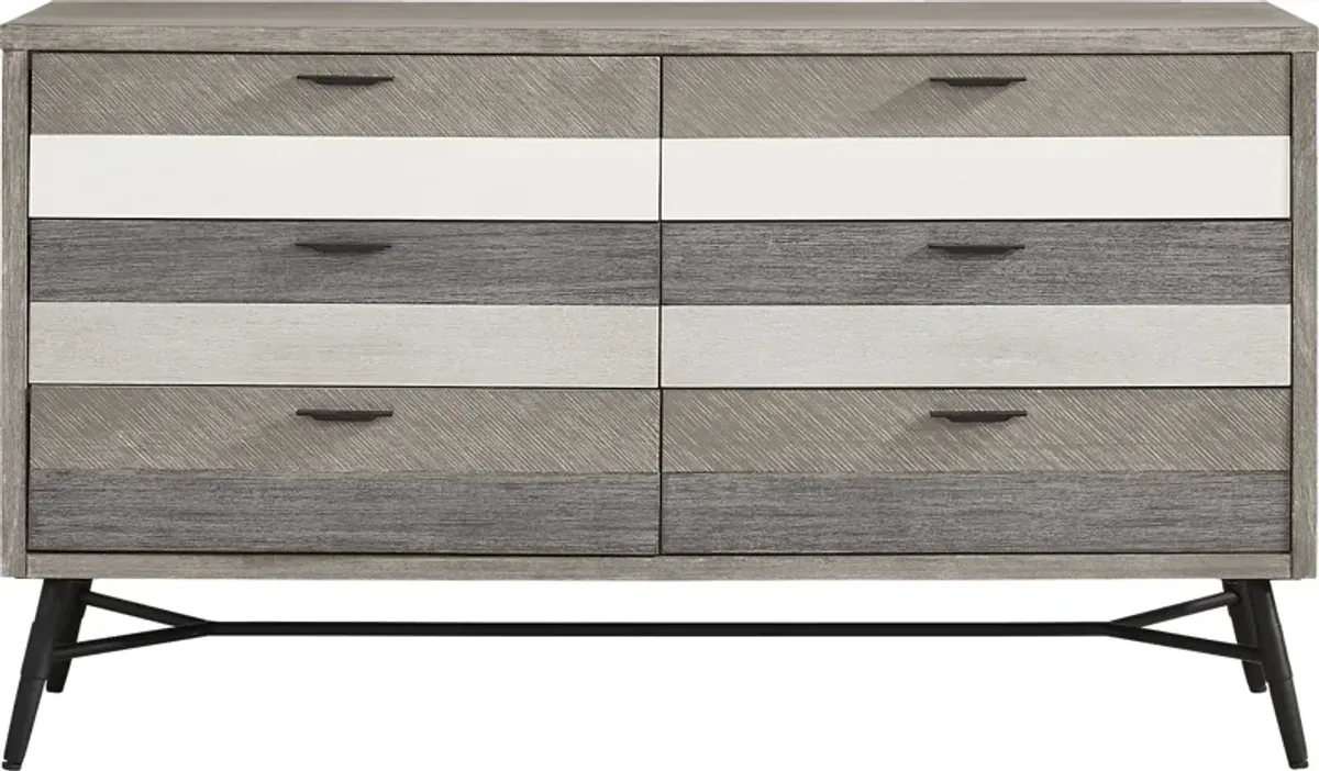 Midtown Loft Gray 5 Pc Queen Panel Bedroom