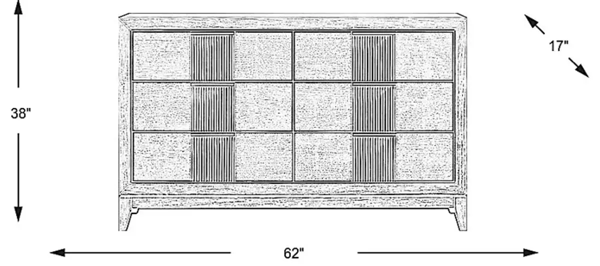 Bellante Brown Dresser
