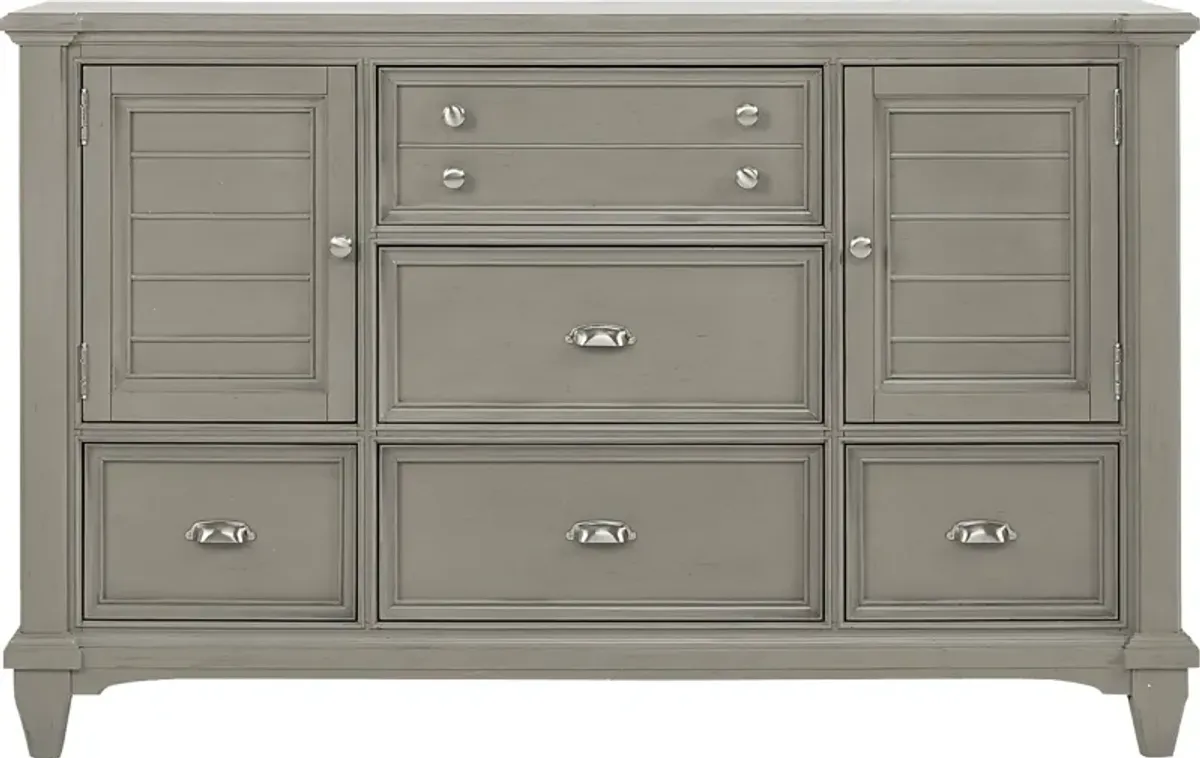 Hilton Head Gray Door Dresser