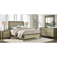 Abbott Gray 5 Pc Queen Panel Bedroom
