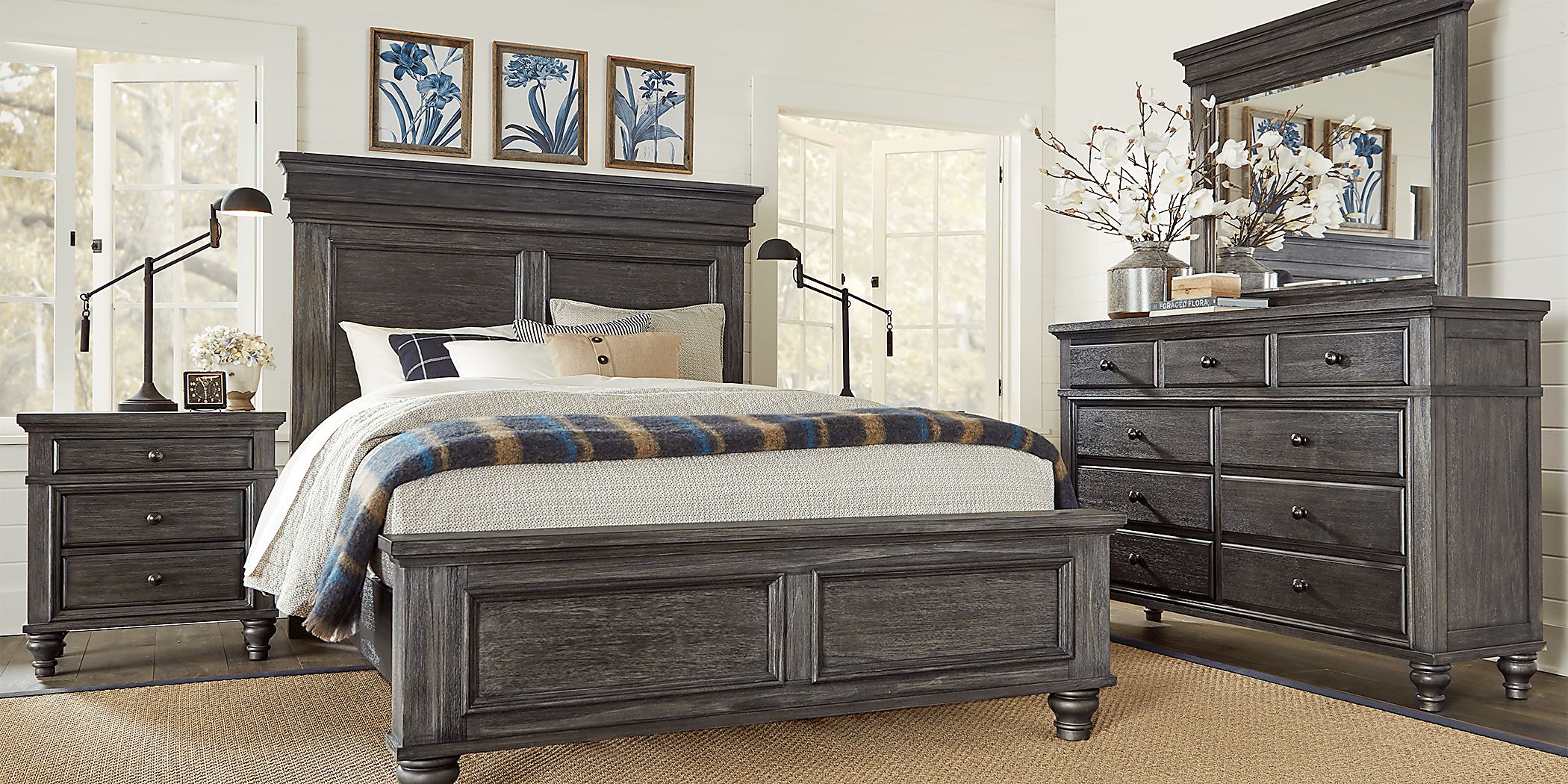 Lake Town Gray 5 Pc Queen Panel Bedroom