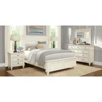 Lake Town Off-White 5 Pc Queen Panel Bedroom