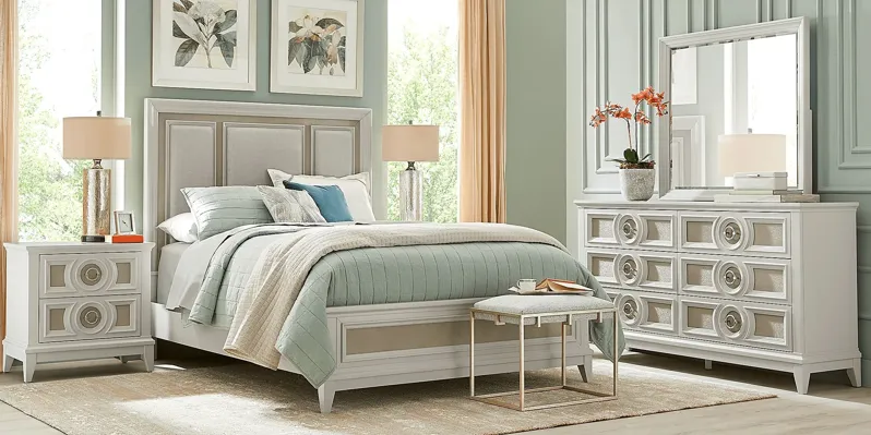 Gianna Lane Ivory 5 Pc Queen Panel Bedroom