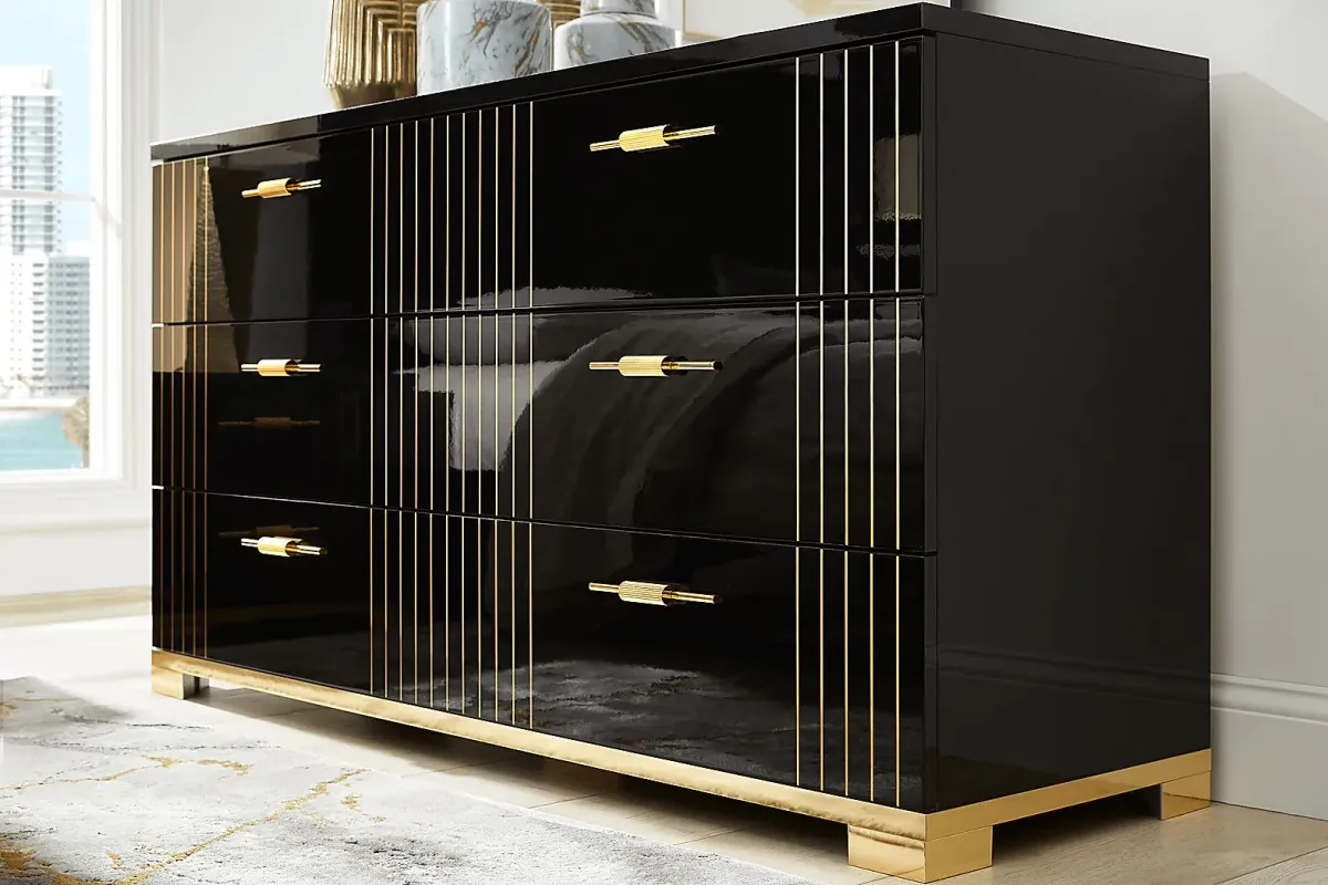 Fairbanks Black Dresser