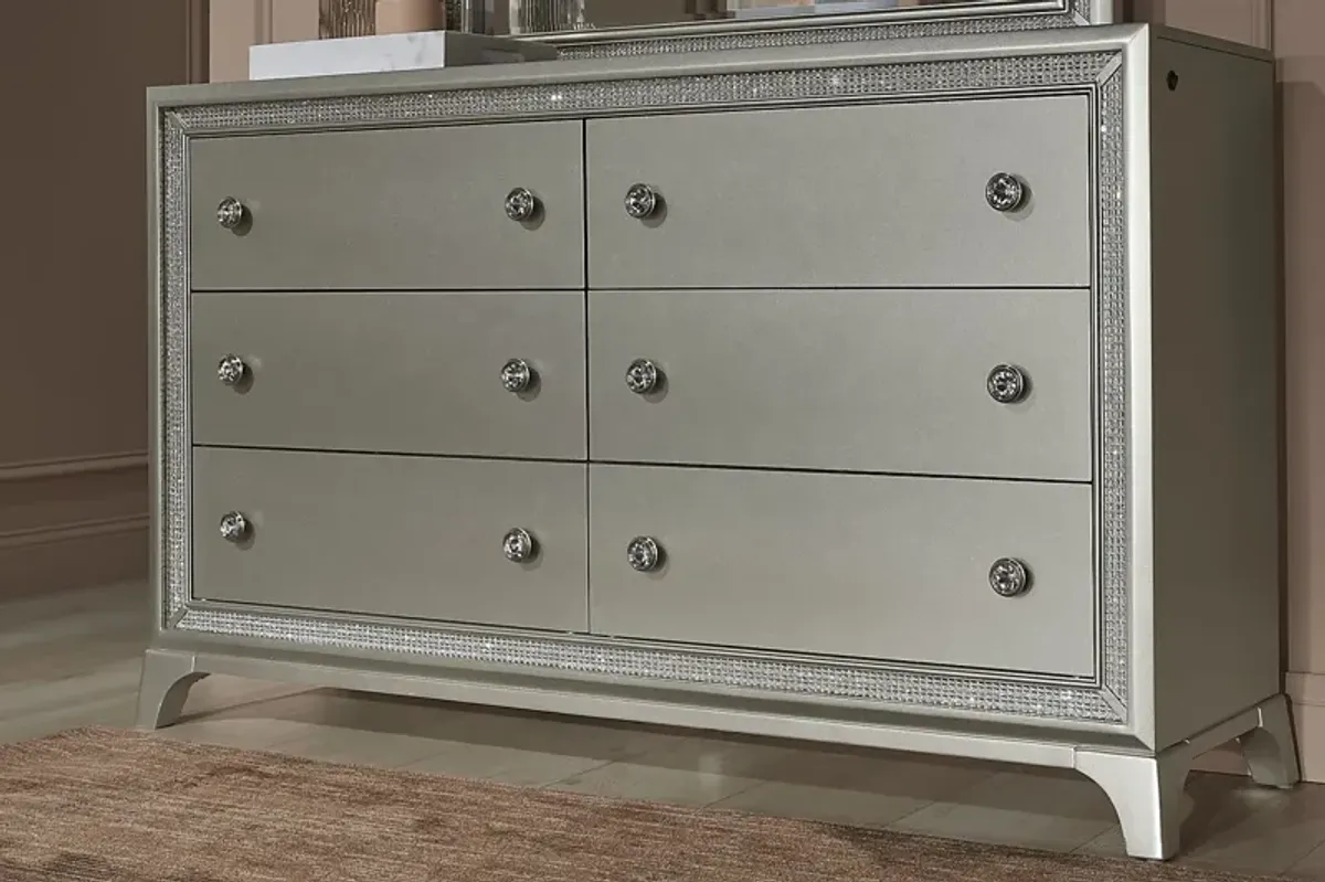 Avery Silver Dresser