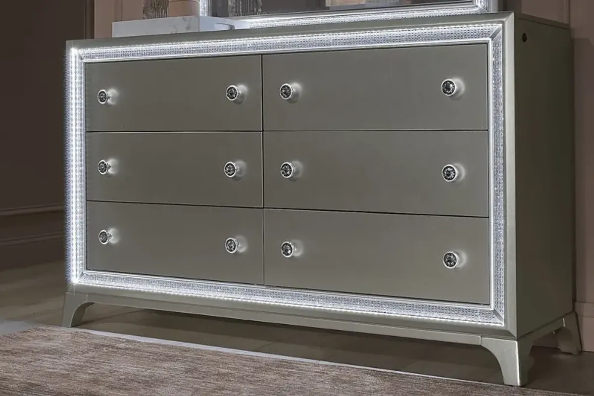 Avery Silver Dresser