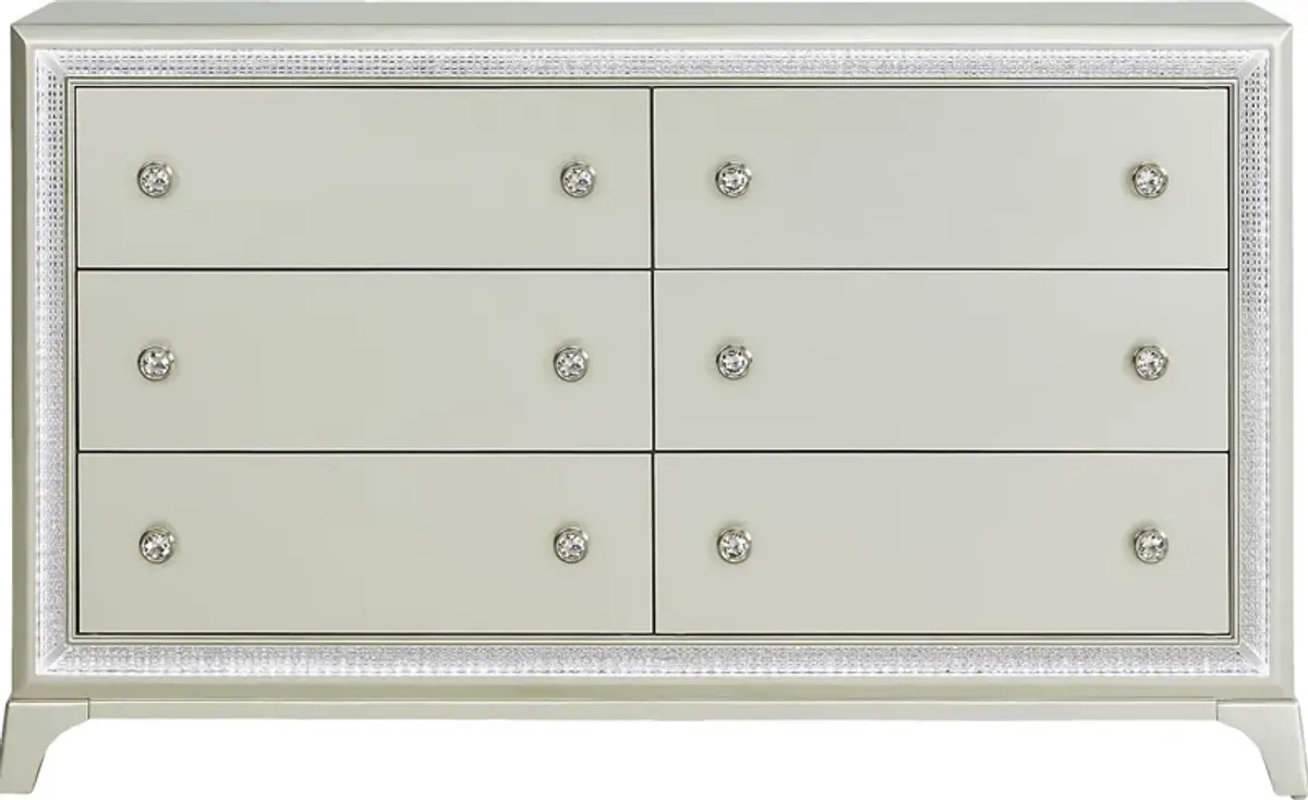 Avery Silver Dresser