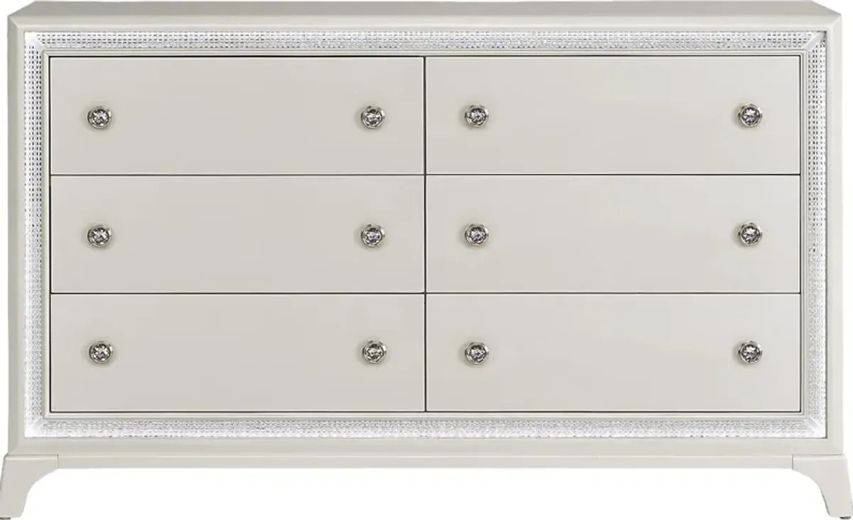 Avery White Dresser