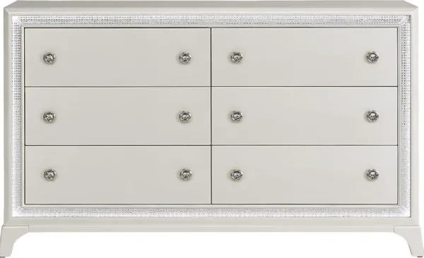 Avery White Dresser