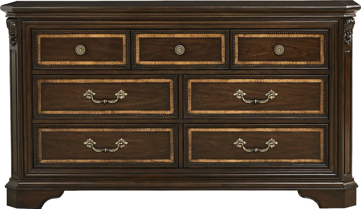 Fuller Brown Cherry 5 Pc Queen Panel Bedroom