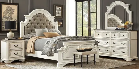 Marien Park White 5 Pc King Upholstered Bedroom