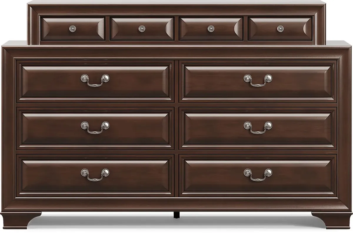 Mill Valley II Cherry 5 Pc King Sleigh Bedroom