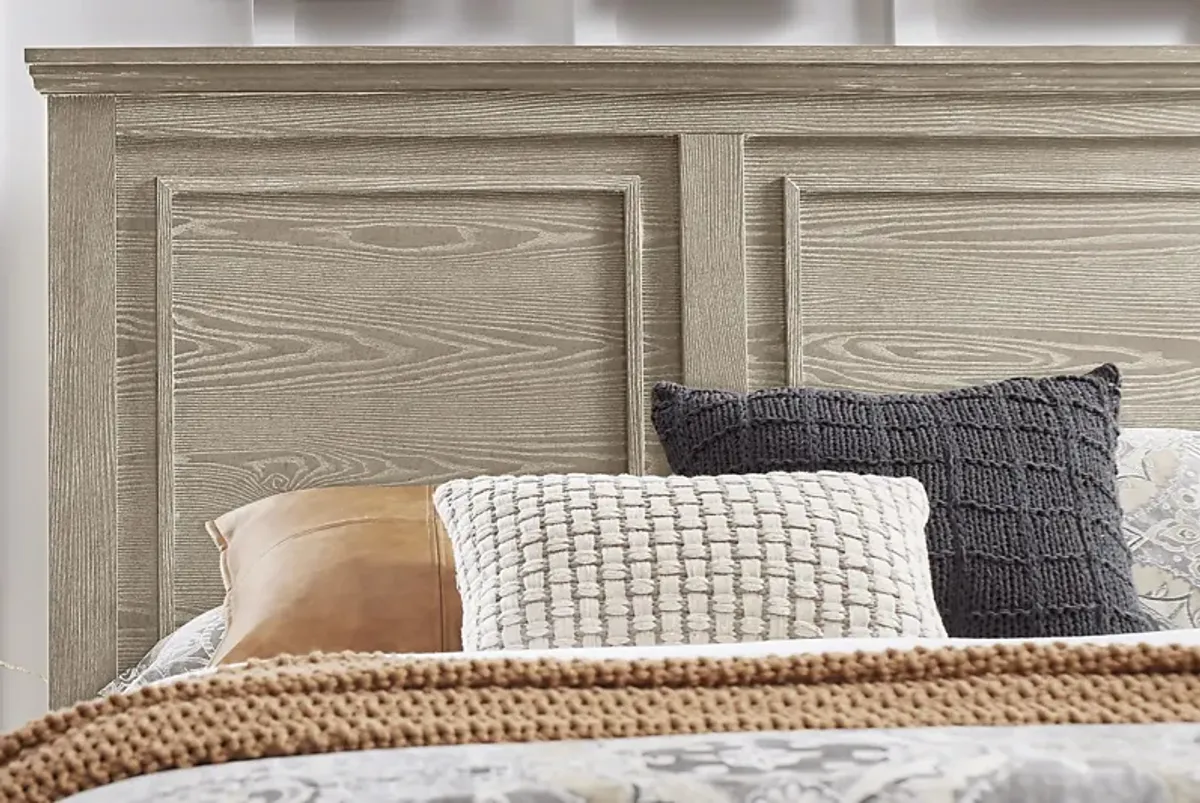 Ridgefield Natural 5 Pc King Panel Bedroom