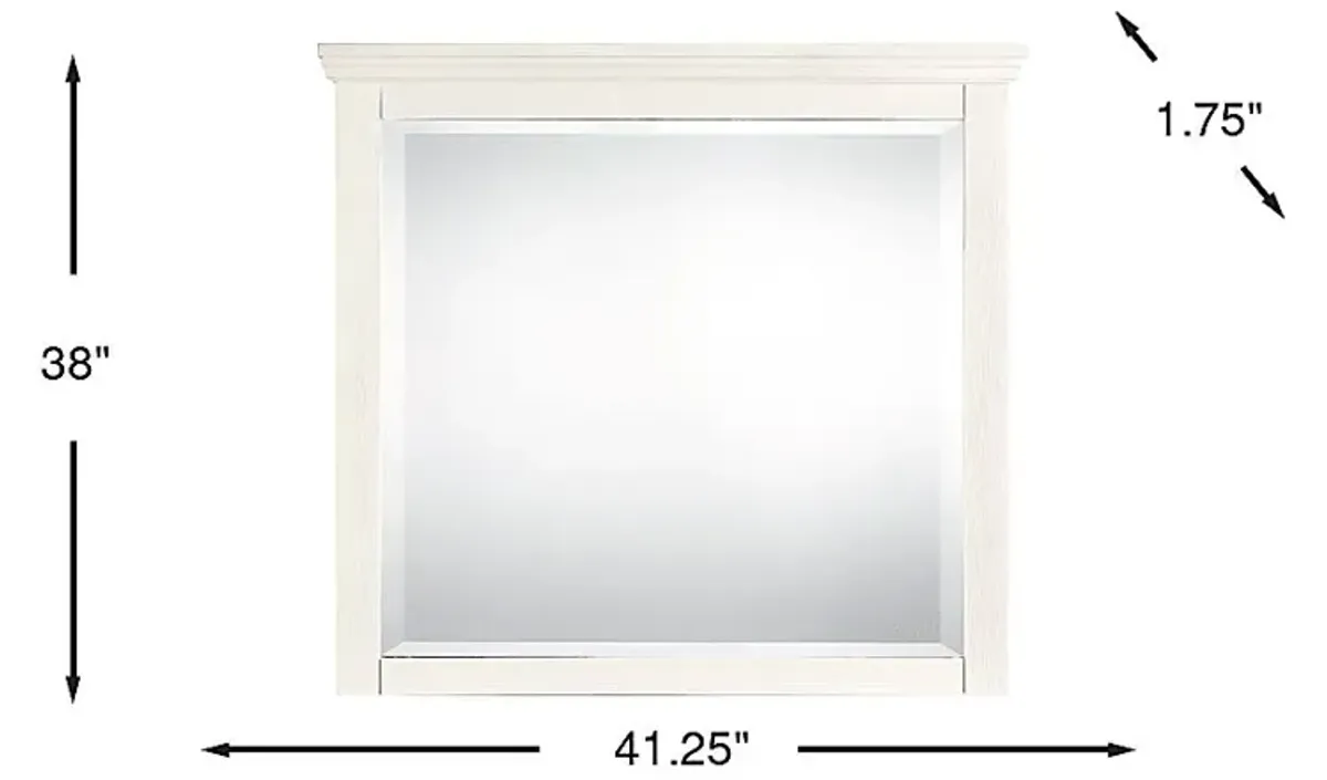 Ridgefield White Mirror