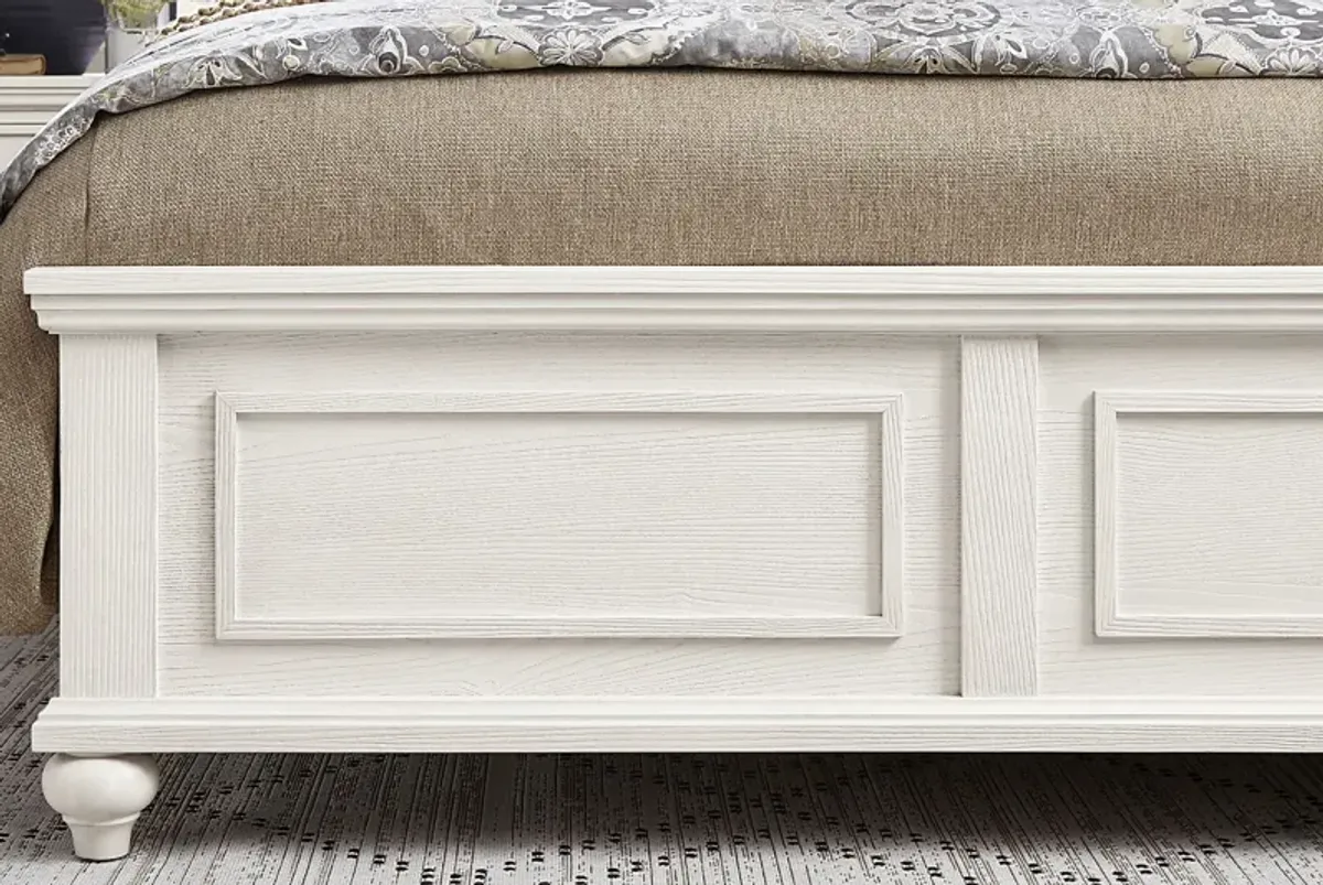 Ridgefield White 5 Pc King Panel Bedroom