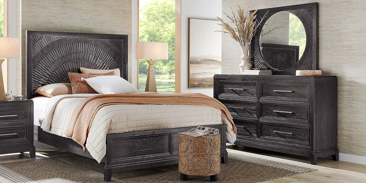 Sunside Way Black 5 Pc King Panel Bedroom