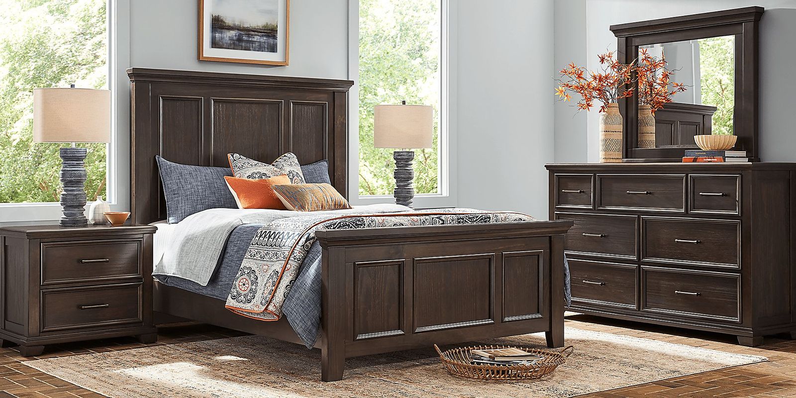 Canyon River Java 5 Pc King Panel Bedroom