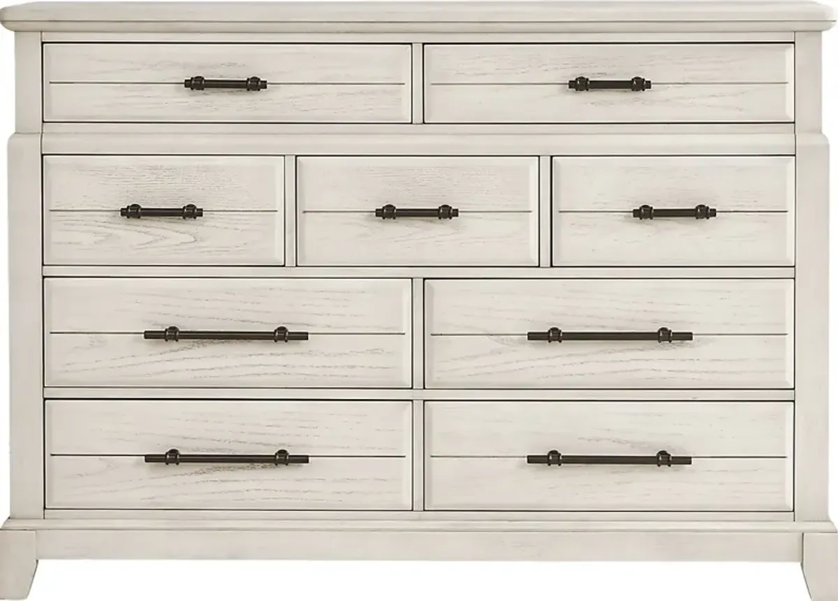 Montana Ridge White 5 Pc King Panel Bedroom