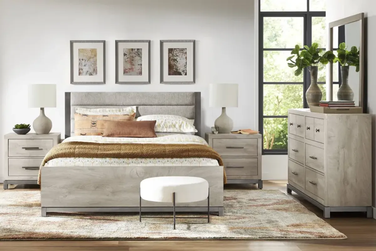 Maxton Place Gray 5 Pc King Bedroom