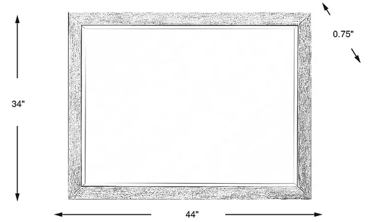 Woodley Natural Mirror