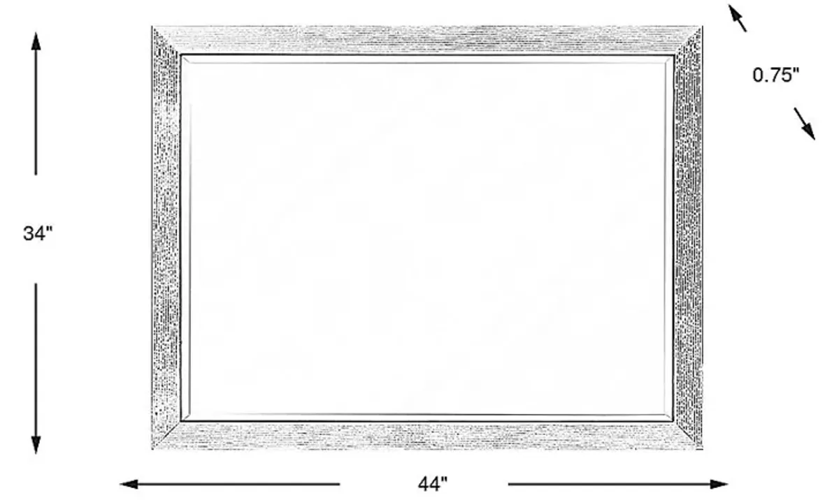 Woodley Dark Brown Mirror
