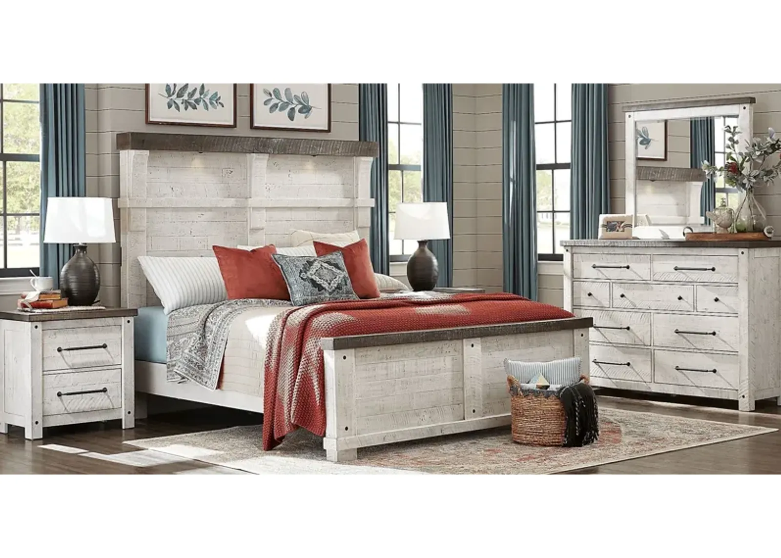 Bretten Crossing White 5 Pc King Bedroom