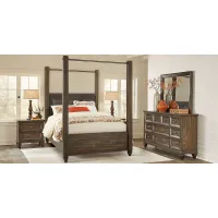 Abbeywood Brown 5 Pc King Poster Bedroom