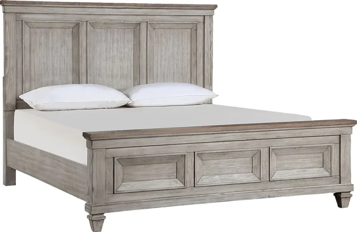 Bridgewood Cream 5 Pc King Panel Bedroom