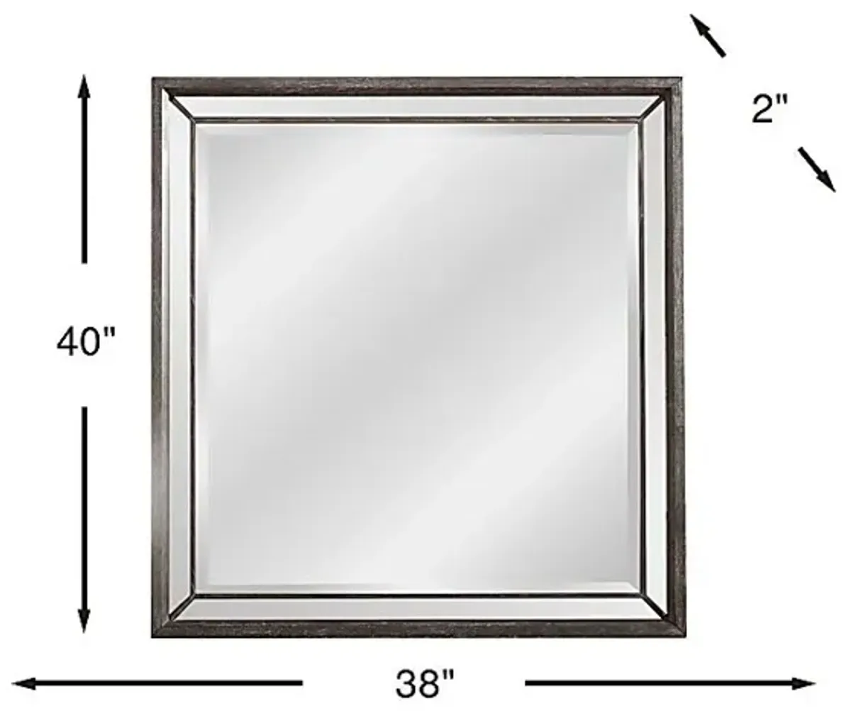 Savoy Creek Ash Gray Mirror