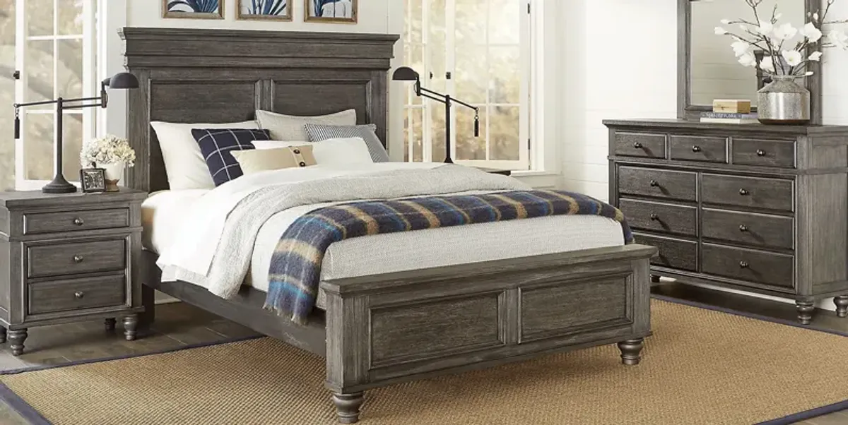 Lake Town Gray 5 Pc King Panel Bedroom