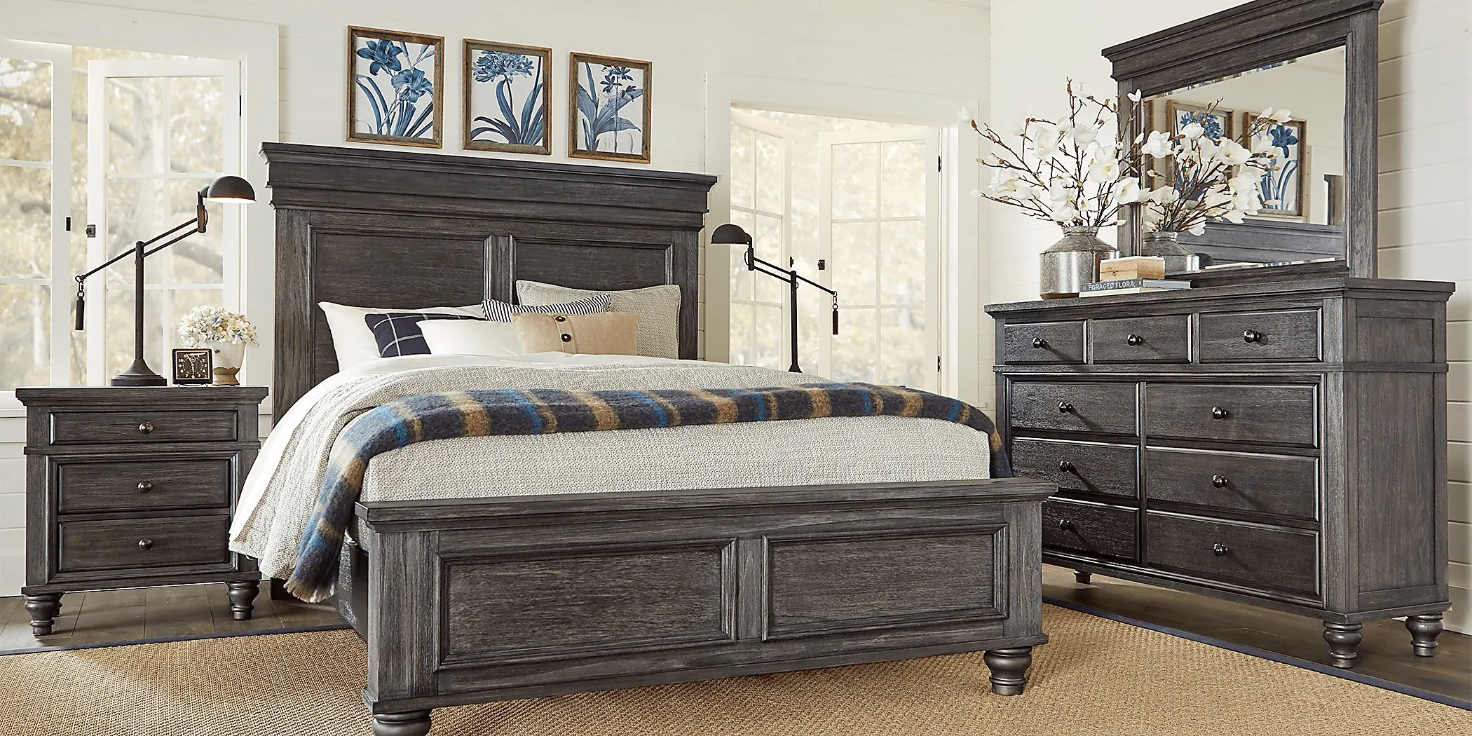 Lake Town Gray 5 Pc King Panel Bedroom