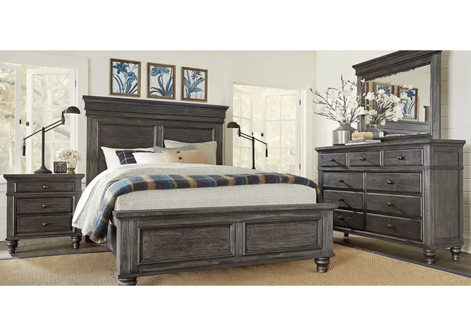 Lake Town Gray 5 Pc King Panel Bedroom