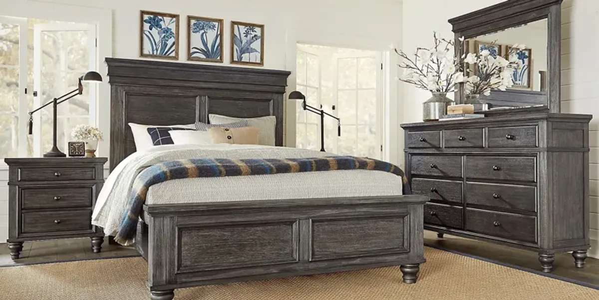 Lake Town Gray 5 Pc King Panel Bedroom