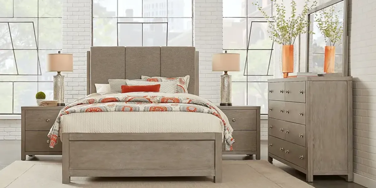 Barringer Place Gray 5 Pc King Panel Bedroom