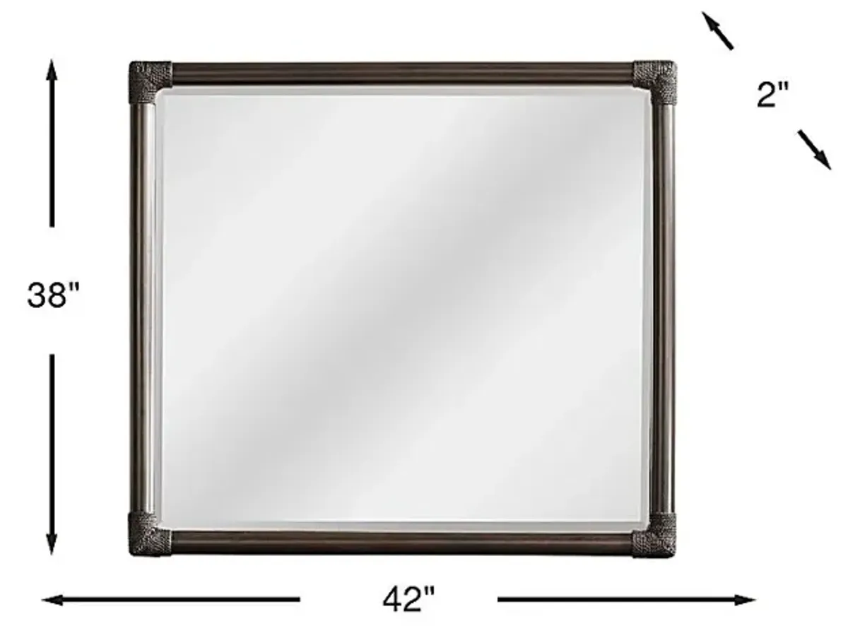 Vineyard Estates Brown Mirror