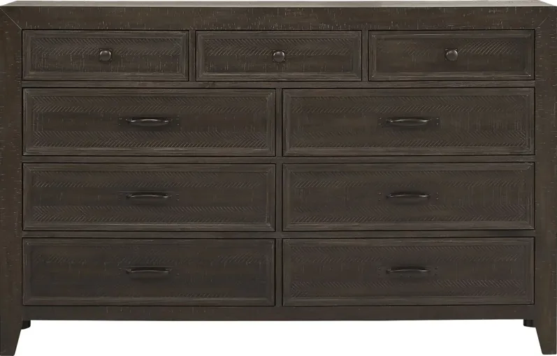 Finlay Espresso 5 Pc King Sleigh Bedroom with Storage